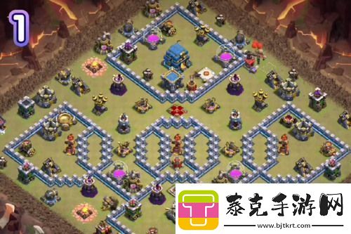 部落冲突12本最强布阵可复制